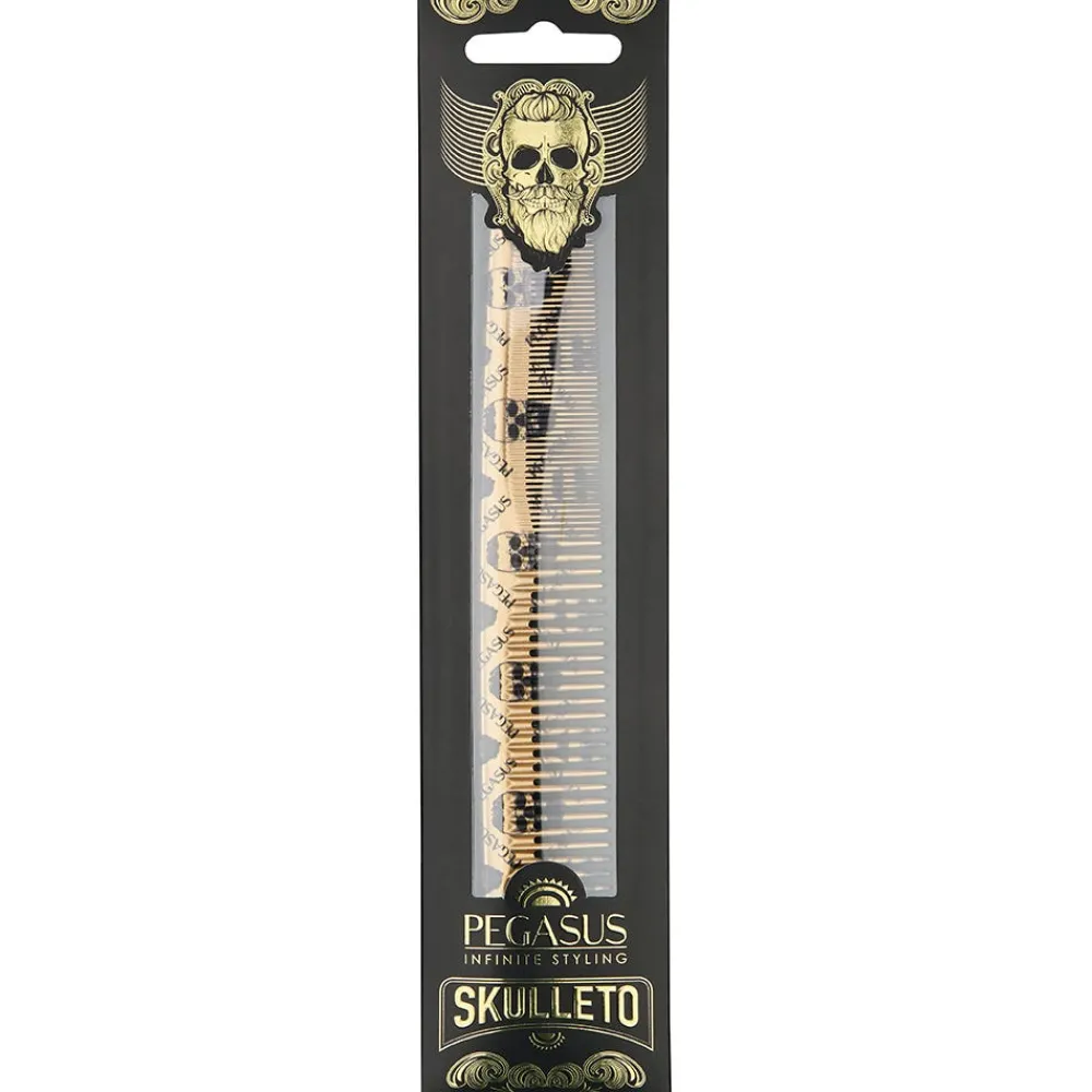 Pegasus Skulleto Kämme|201 gold Haarschneidekamm 17,5 cm