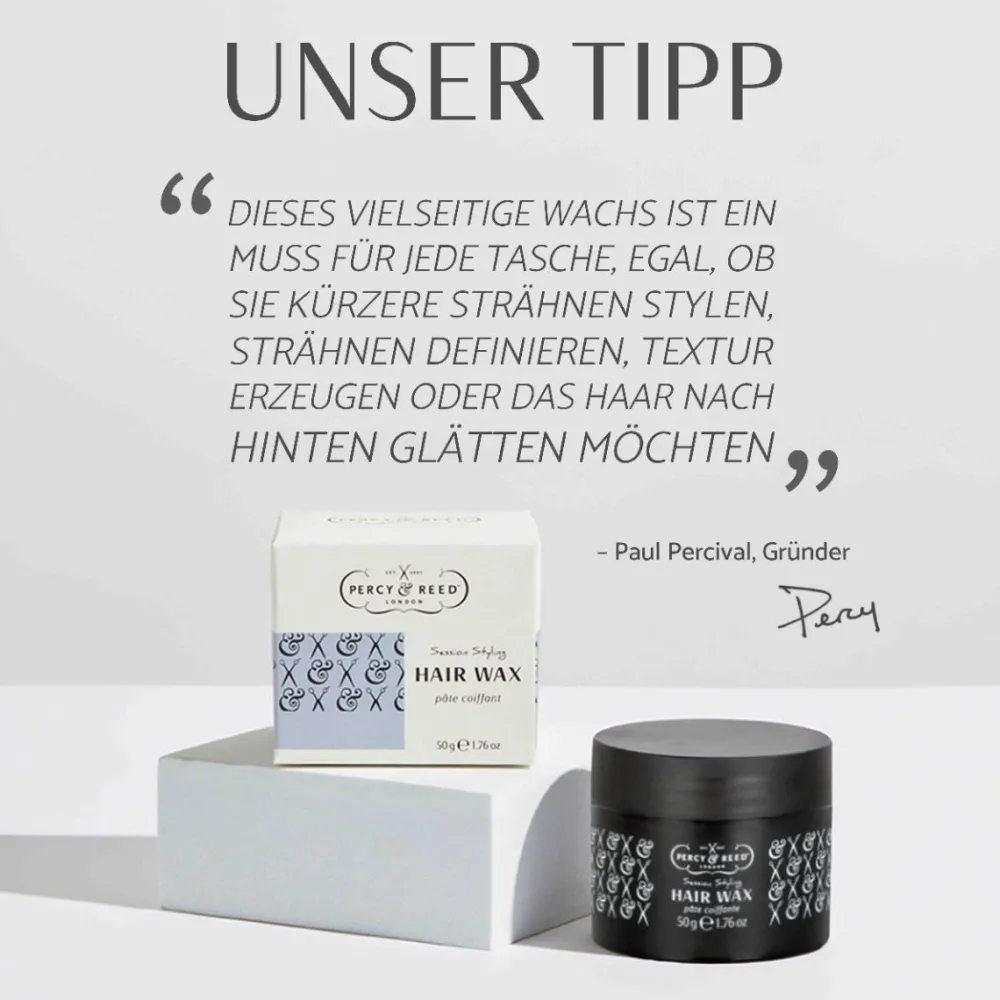 Percy & Reed Hagel Nature| Reisegrößen^SESSION STYLING Hair Wax 50 g