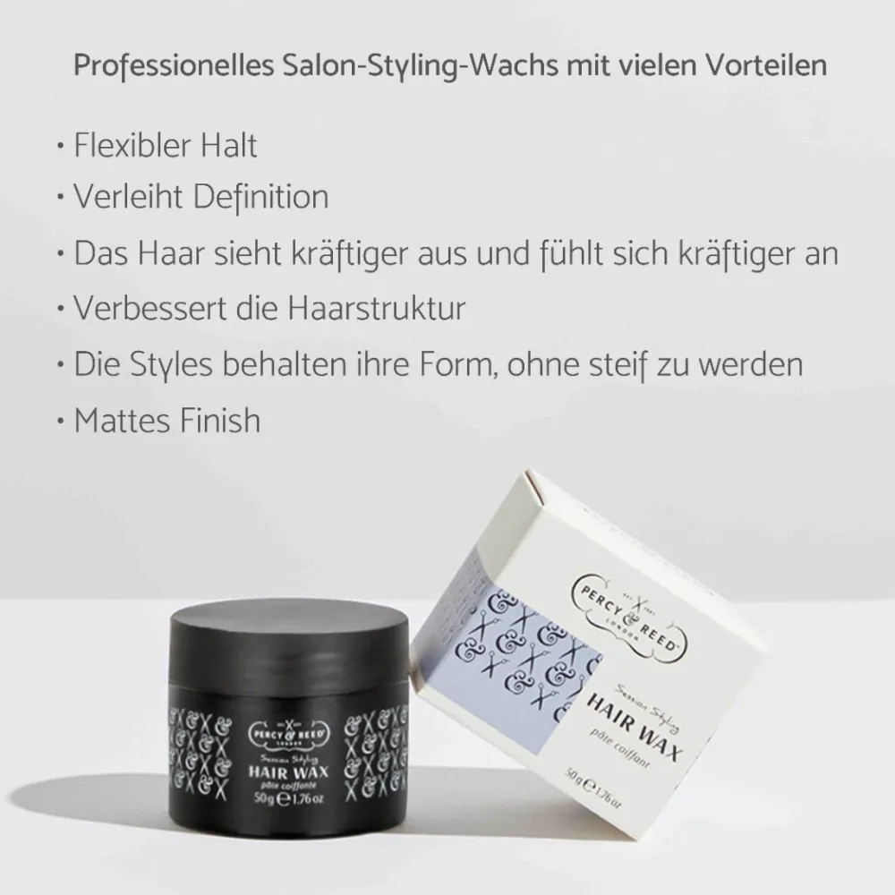 Percy & Reed Hagel Nature| Reisegrößen^SESSION STYLING Hair Wax 50 g