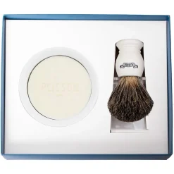 PLISSON 1808 Rasur|Essentiel 3-piece set Pure Badger Russian Grey