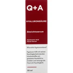 Q+A Hautverjüngung|Hautpflege|Hyaluronsäure Gesichtsserum 30 ml