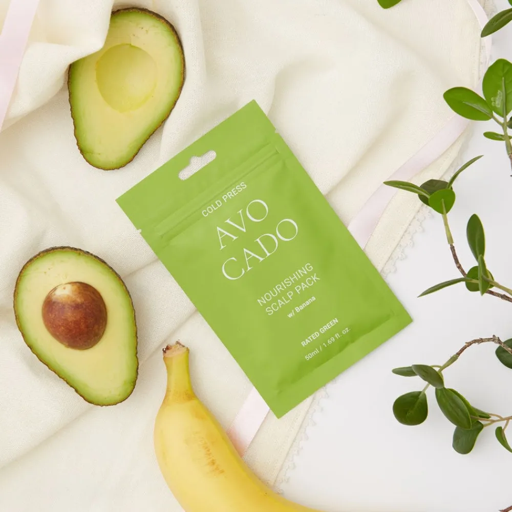 Cold Pressed Avocado Nourishing Scalp Pack 50 ml-Rated Green Hot