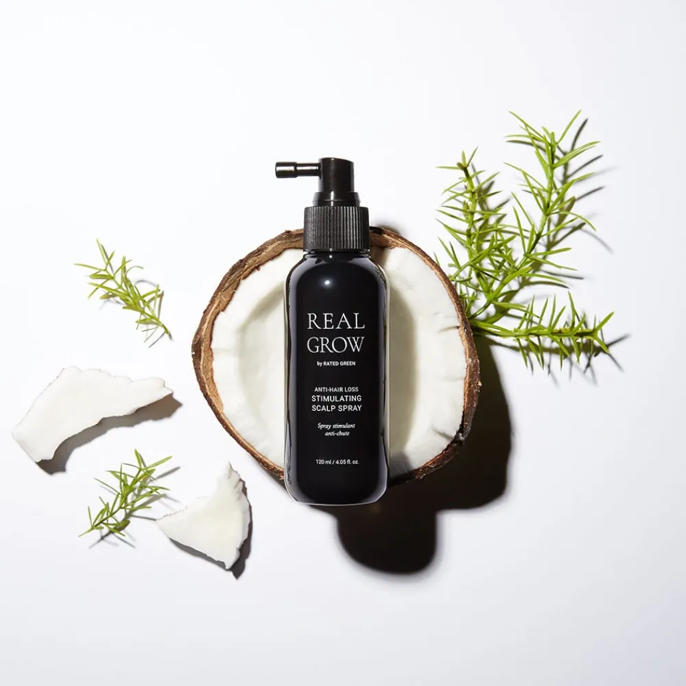 Rated Green Haarausfall|Reparatur & Stärkung^Real Grow Anti Hair Loss Stimulating Scalp Spray 120 ml