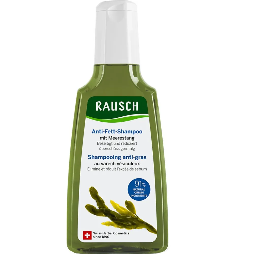Rausch Hagel Nature| Shampoo^Anti-Fett-Shampoo mit Meerestang 200 ml