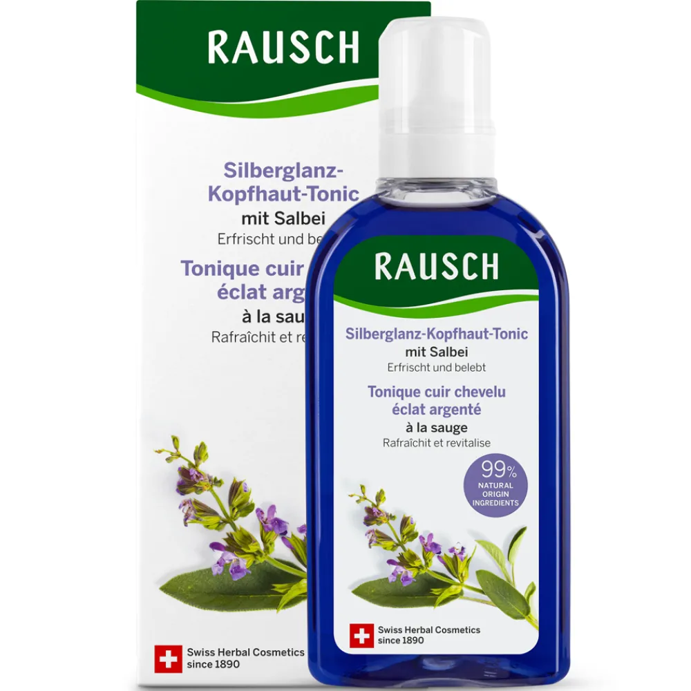 Rausch Hagel Nature|Körper^Silberglanz-Kopfhaut-Tonic mit Salbei 200 ml