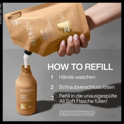 All Soft Shampoo Refill Pouch 500 ml-Redken Outlet