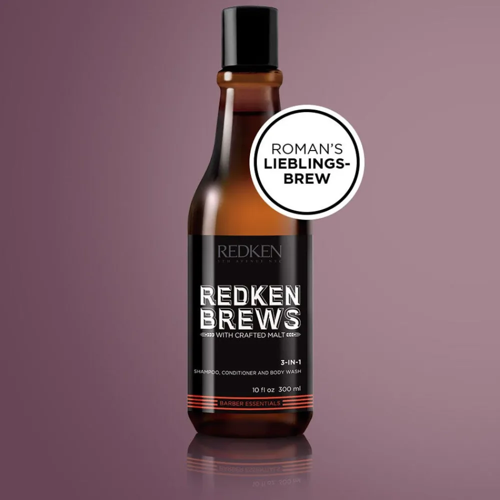 Redken Shampoo|Conditioner^Brews 3-in-1 Shampoo & Conditioner & Bodywash 300 ml