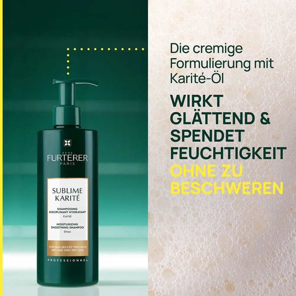 Rene Furterer Shampoo|René Furterer Sublime Karité Feuchtigkeitsspendendes Bändigendes Shampoo 500 ml