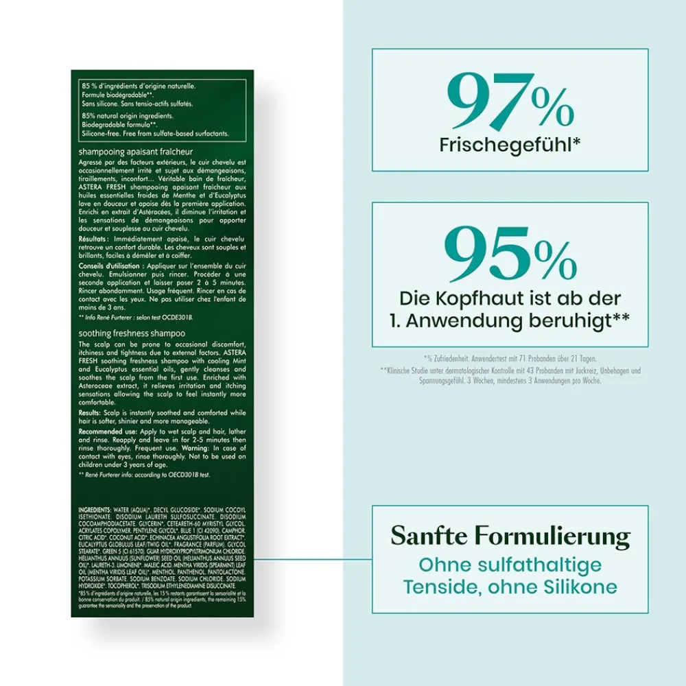 Rene Furterer Hagel Nature| Shampoo|Astera Fresh Shampoo 200 ml