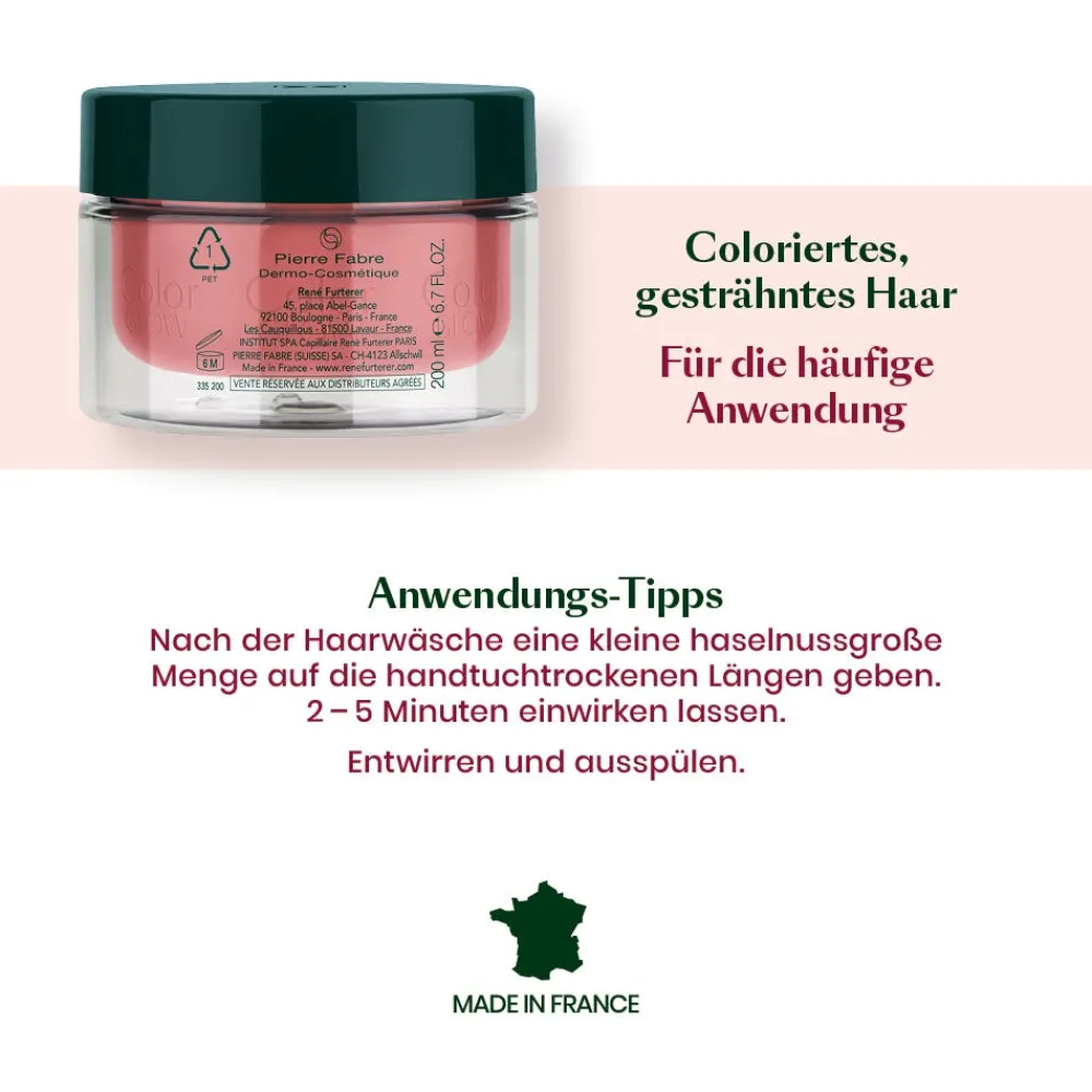 Rene Furterer Reparatur & Stärkung|Hagel Nature|Color Glow Reparierende Farbglanz Maske 200 ml