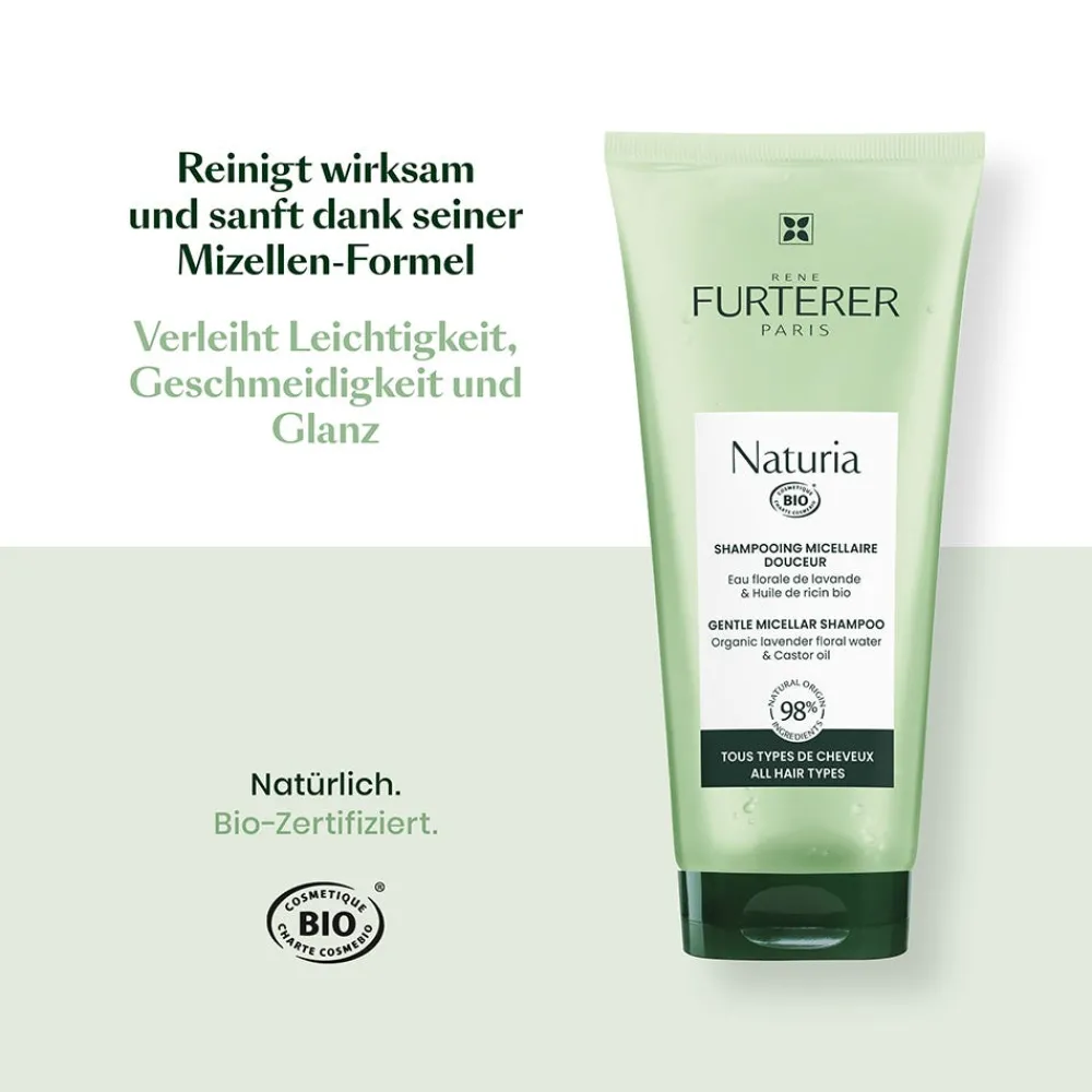 Rene Furterer Hagel Nature| Shampoo^Naturia Sanftes Mizellen Shampoo 200 ml