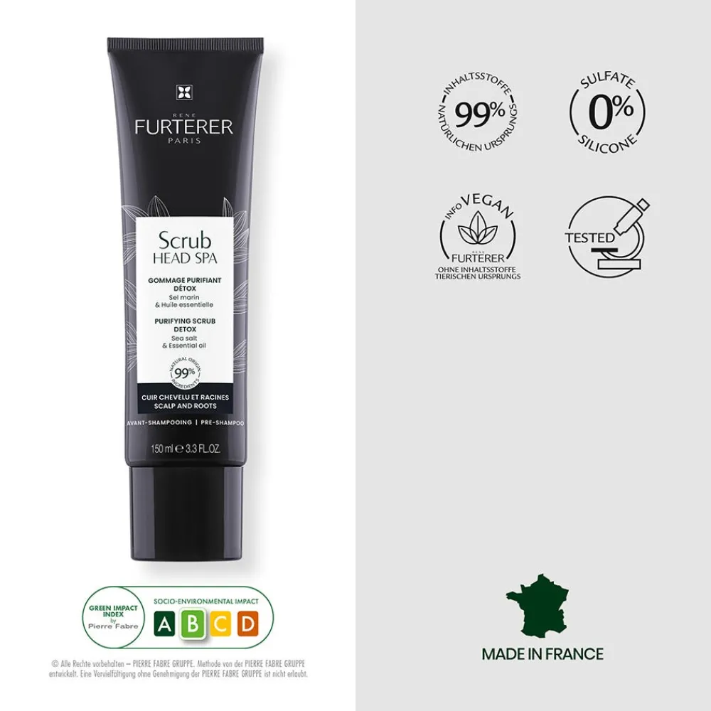 Rene Furterer Reparatur & Stärkung|Hagel Nature^Scrub Head Spa Klärendes Detox-Peeling 150 ml