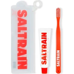 Saltrain Zahnpflege|Travel Kit Red