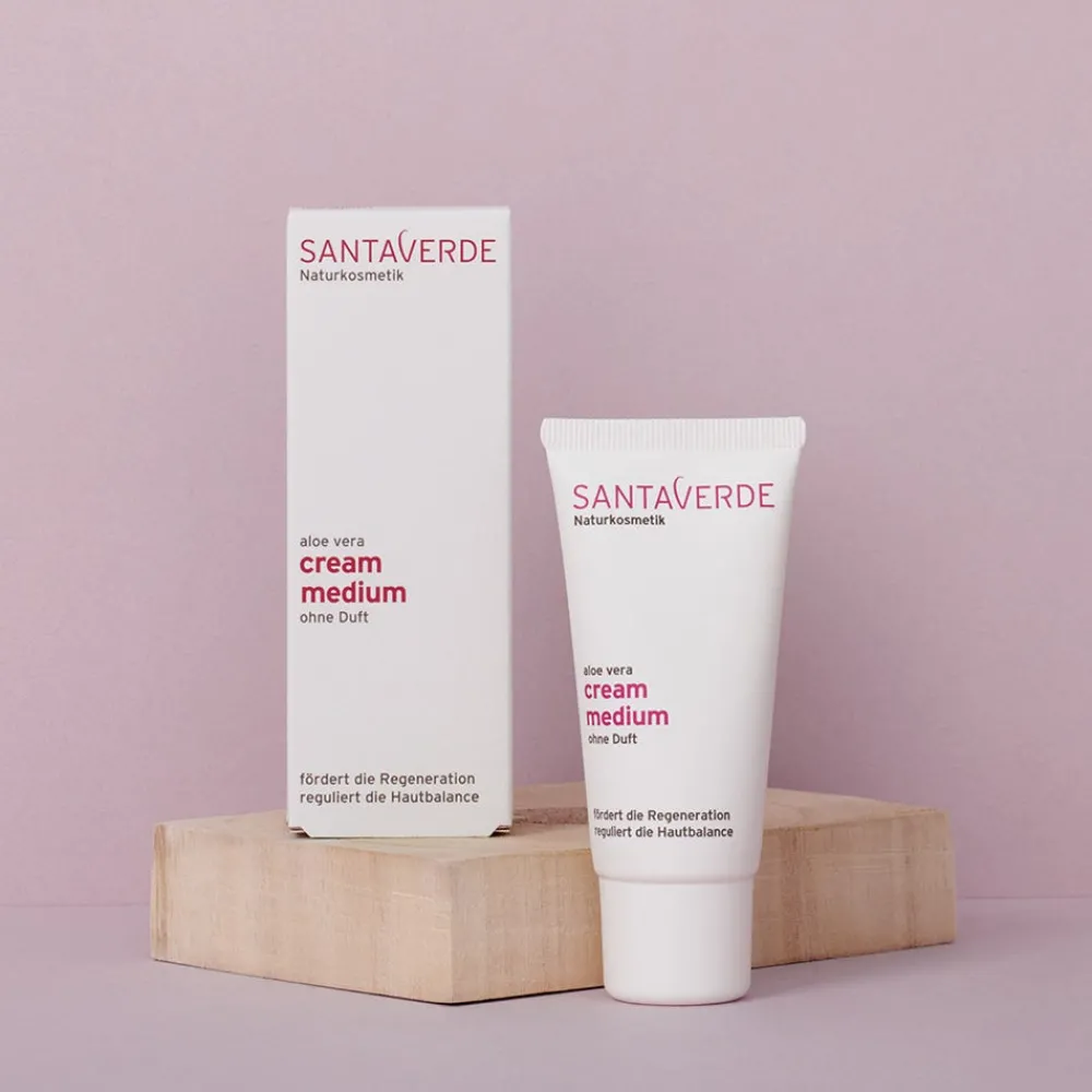 Cream Medium ohne Duft 30 ml-Santaverde Discount