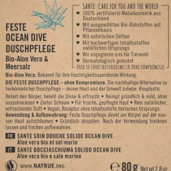 SANTE Hagel Nature|Körper|Feste Duschpflege Ocean Dive 80 g