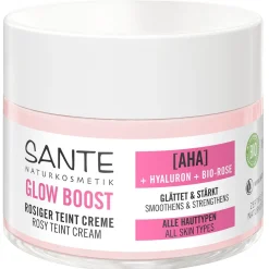 SANTE Hagel Nature|Gesicht^Glow Boost Aminosäure & Bio-Aloe Vera Rosiger Teint Creme AHA 50 ml