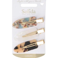 Solida Haarteile^Frisierclips 3er