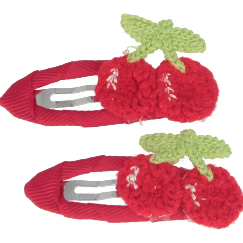 Haarclip Kirsche rot 2 Stück-Solida Clearance