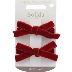 Haarclip Schleifen rot 2 Stück-Solida Online