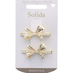 Haarclips Metall Gold-Solida