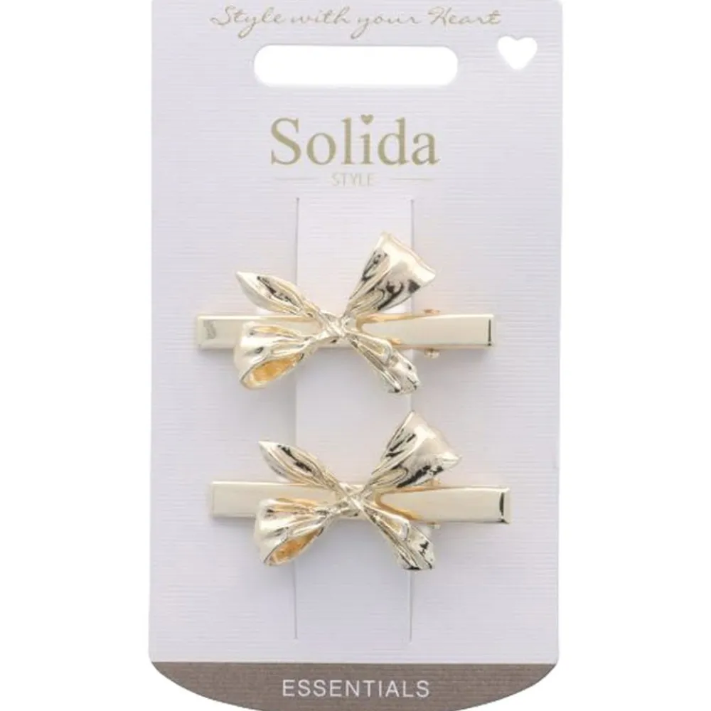 Haarclips Metall Gold-Solida