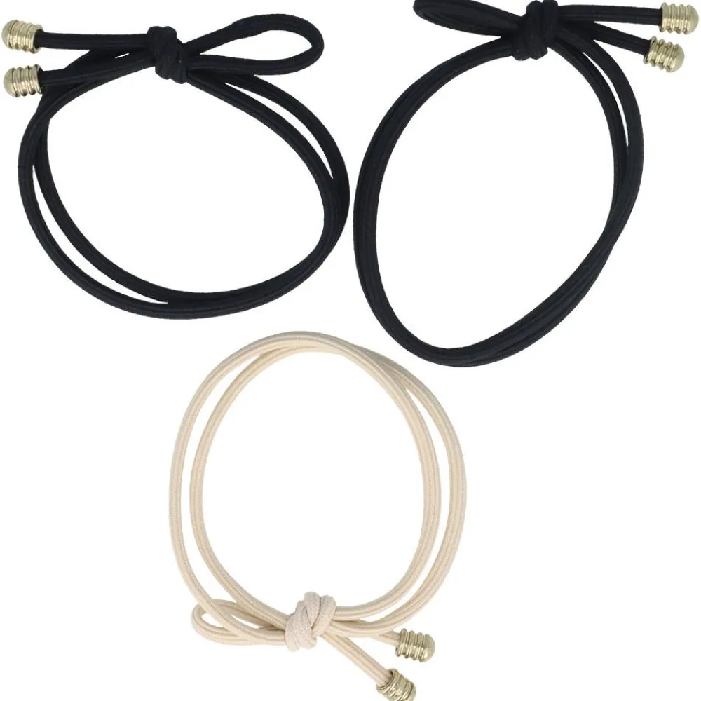 Haargummi mit Schleife mehrfarbig 3 Stück-Solida Outlet