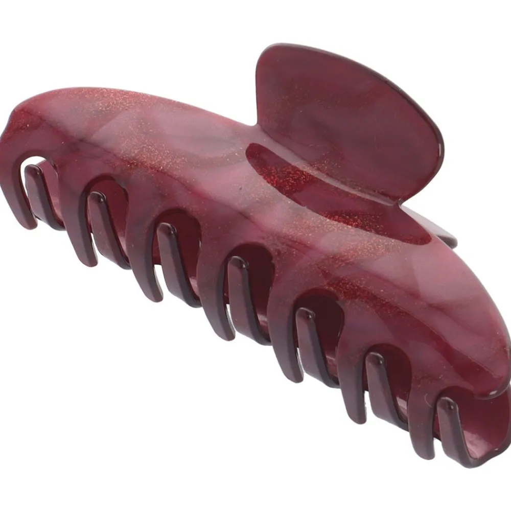 Solida Haarschmuck^Haarklammer Acryl rot