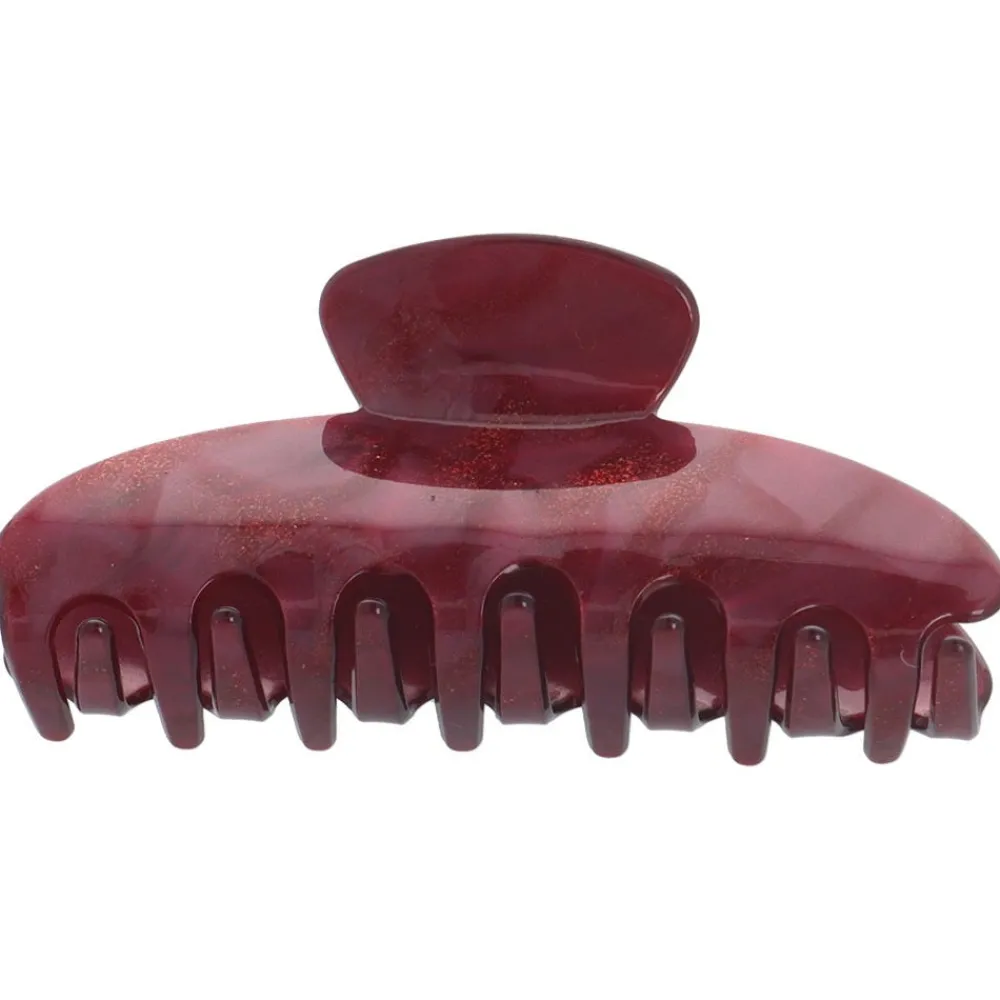 Solida Haarschmuck^Haarklammer Acryl rot