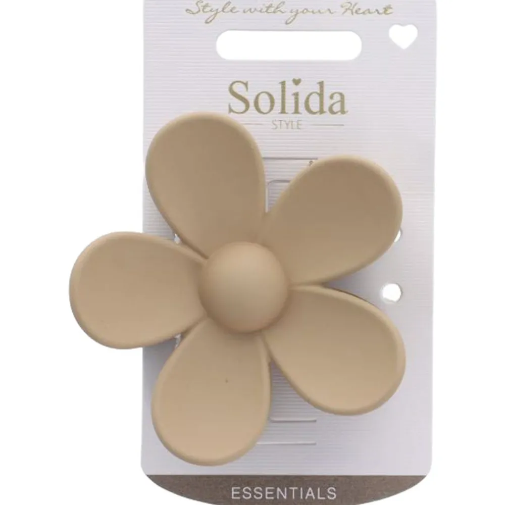 Haarklammer Blume beige 1 Stück-Solida Sale