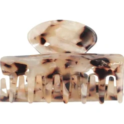 Solida Haarschmuck|Haarklammer braun gemustert 7 cm