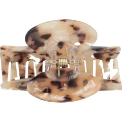 Solida Haarschmuck|Haarklammer braun gemustert 7 cm