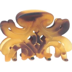 Solida Haarschmuck^Haarklammer braun matt medio