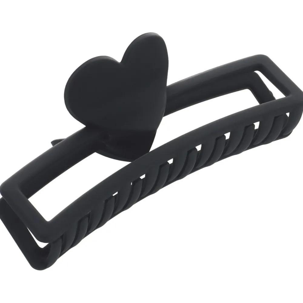 Haarklammer Herz schwarz 1 Stk.-Solida Sale