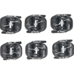 Haarklammer klein schwarz shiny mit Strass-Solida Online