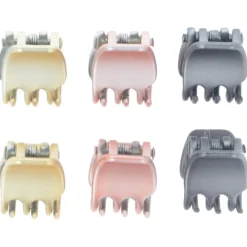 Solida Haarschmuck|Haarklammer mehrfarbig shiny 6 Stück