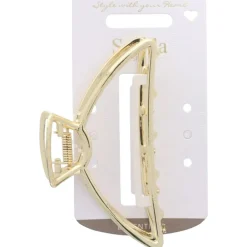 Solida Haarschmuck^Haarklammer Metall Groß Gold