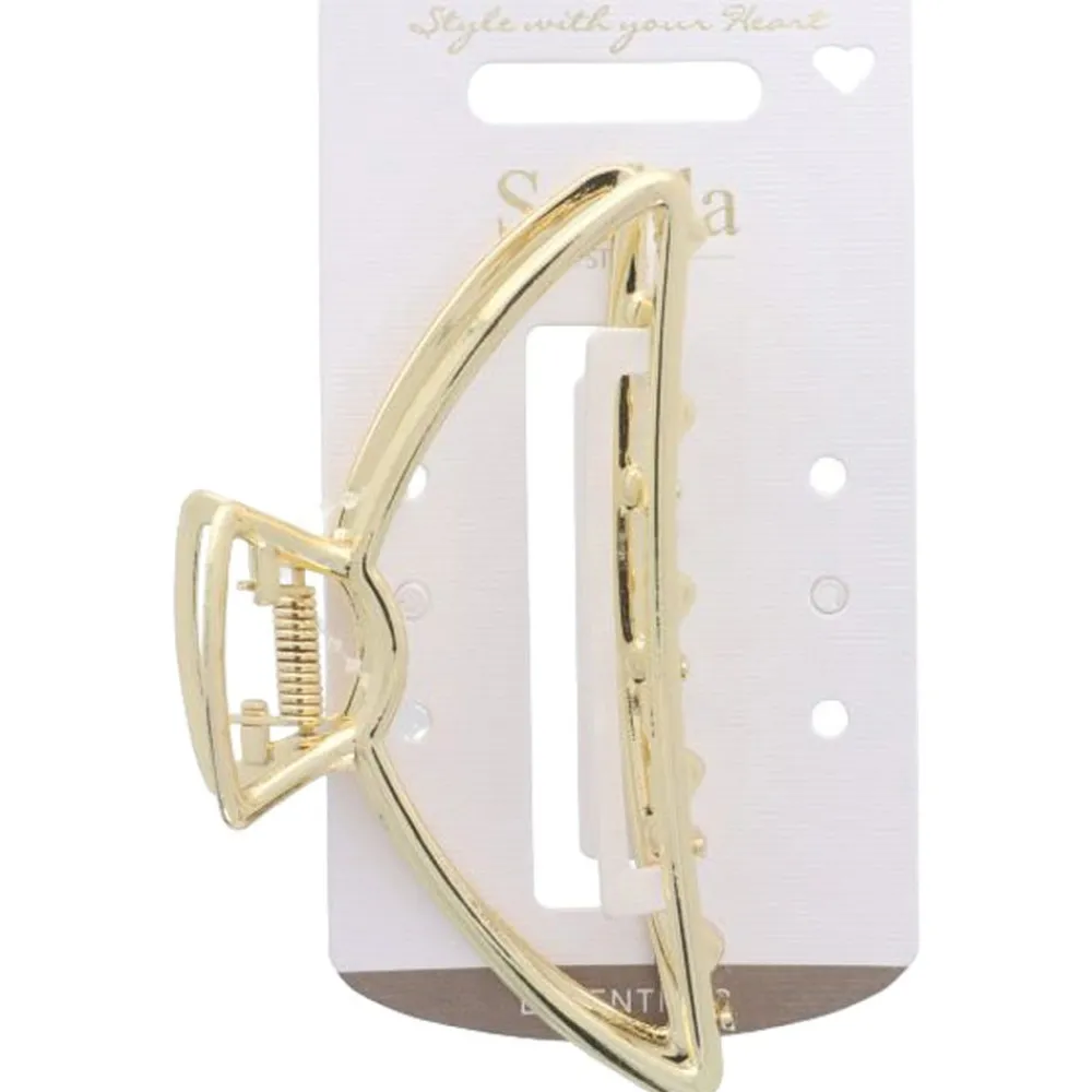 Solida Haarschmuck^Haarklammer Metall Groß Gold