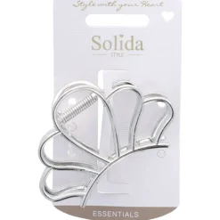 Solida Haarschmuck|Haarklammer Metall Silber