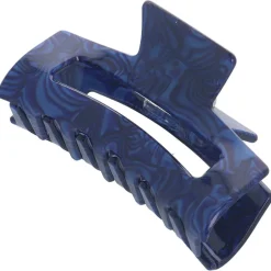 Solida Haarschmuck^Haarklammer rechteckig blau