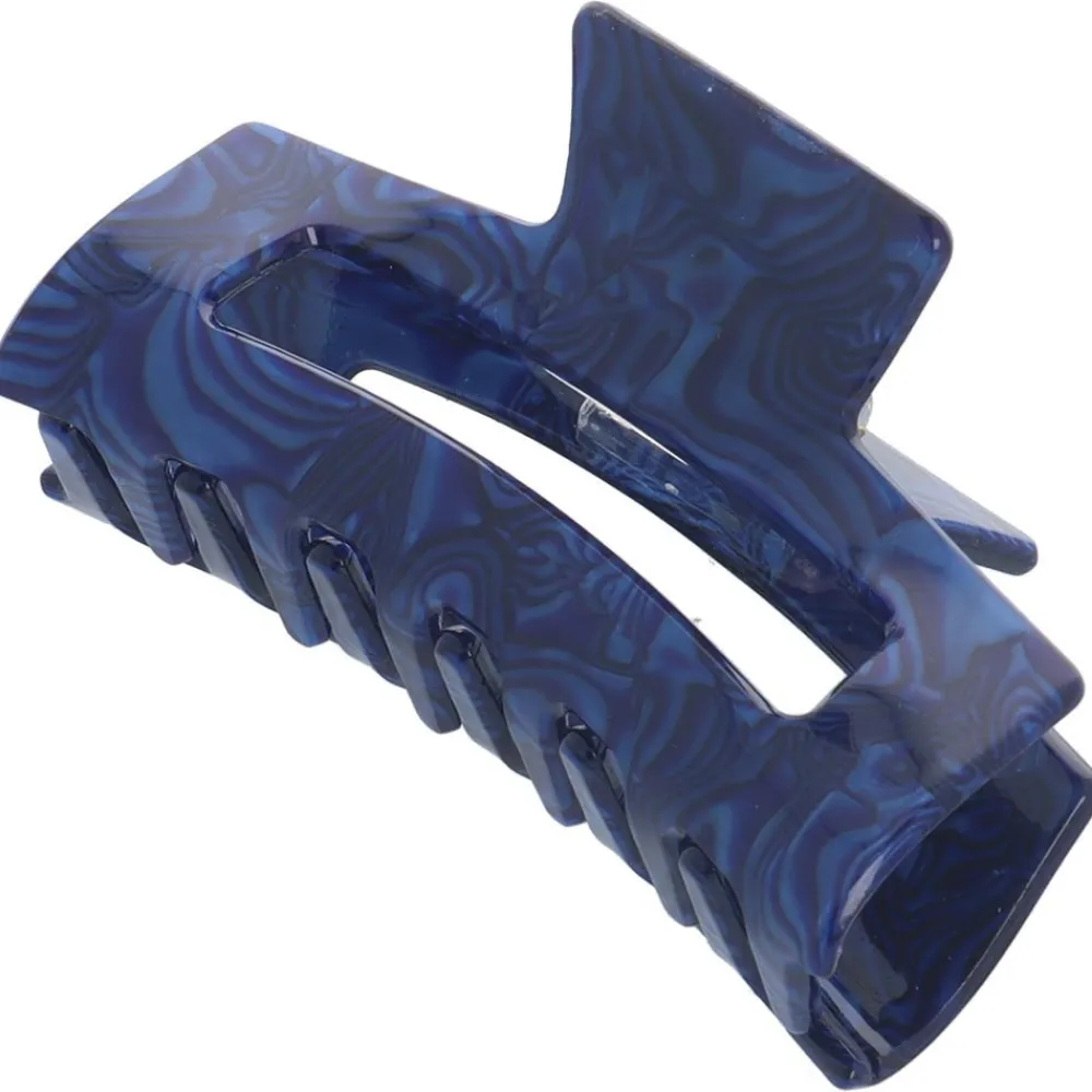 Solida Haarschmuck^Haarklammer rechteckig blau