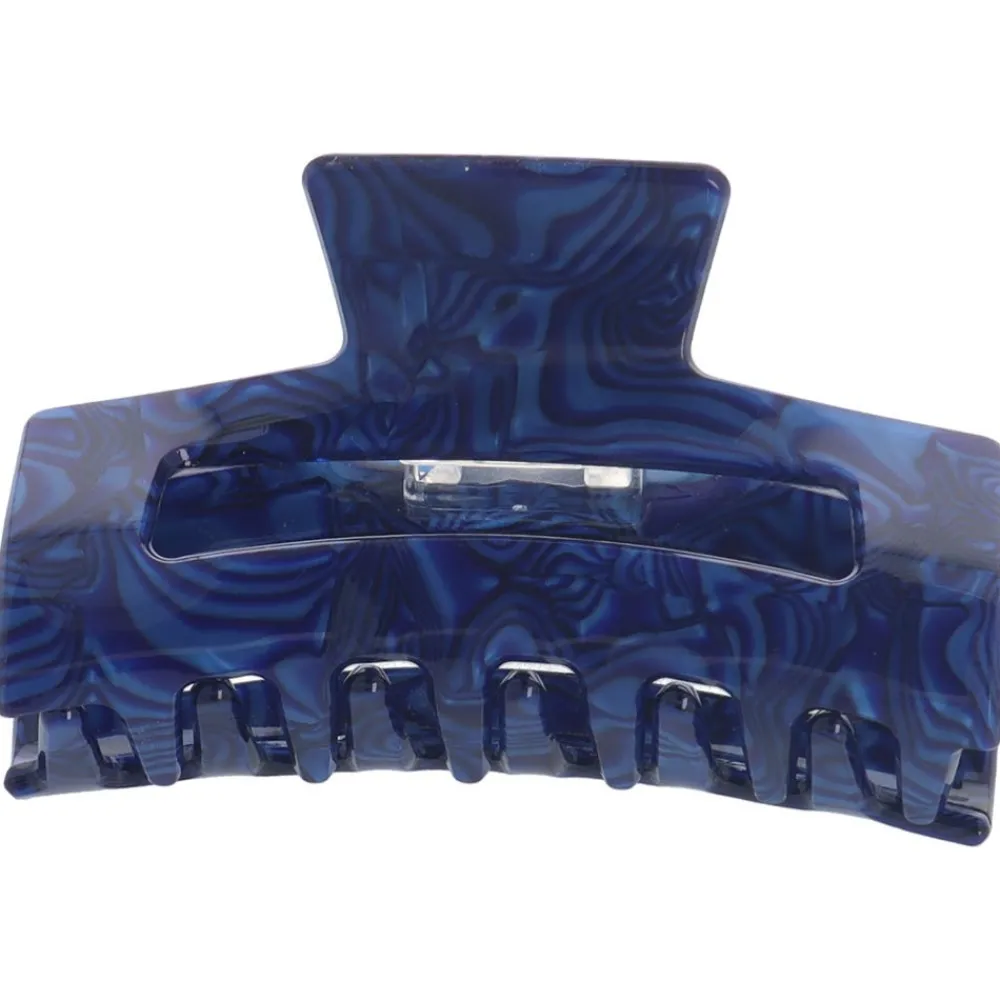 Solida Haarschmuck^Haarklammer rechteckig blau