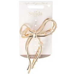 Solida Haarschmuck^Haarklammer Schleife gold