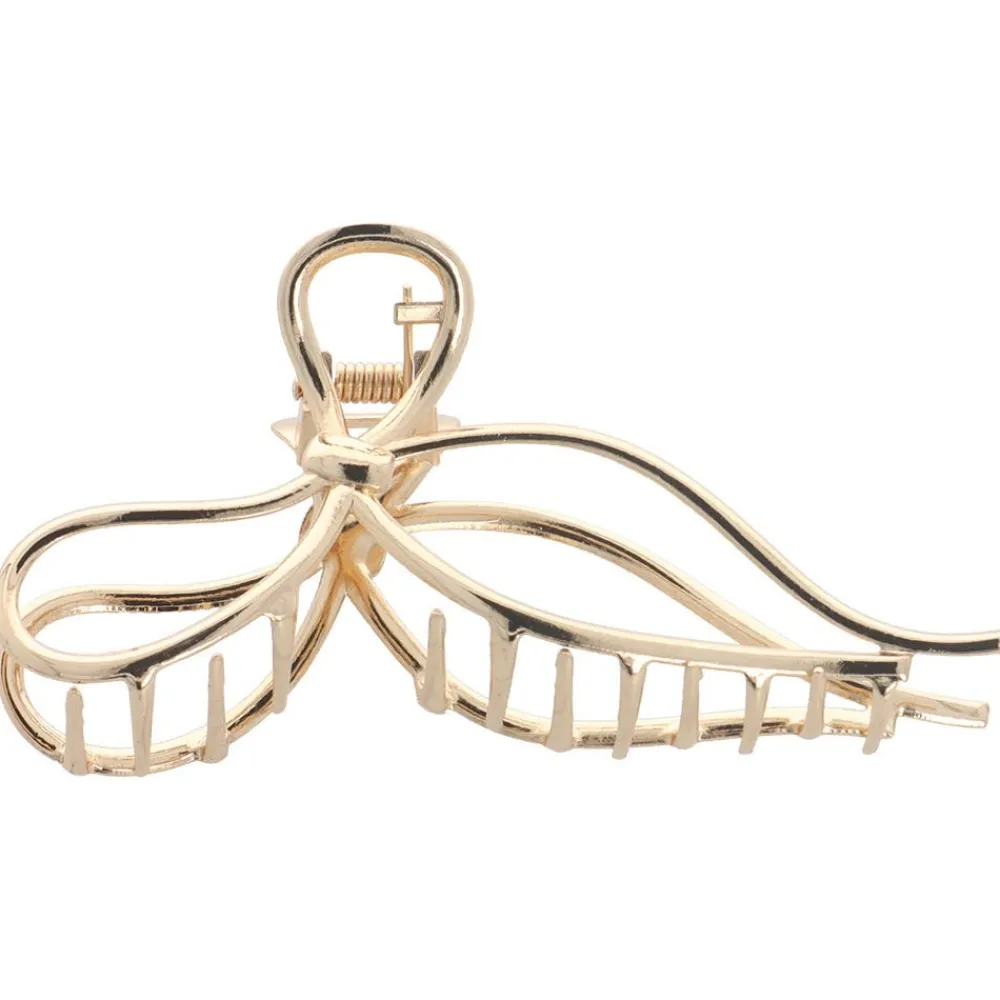 Solida Haarschmuck^Haarklammer Schleife gold