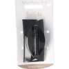 Solida Haarschmuck^Haarklammer schwarz flach klein shiny