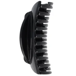 Solida Haarschmuck^Haarklammer schwarz flach klein shiny