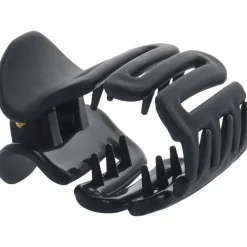 Haarklammer schwarz super flexible medio-Solida Hot