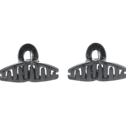 Solida Haarschmuck|Haarklammer schwarz shiny 2 Stück