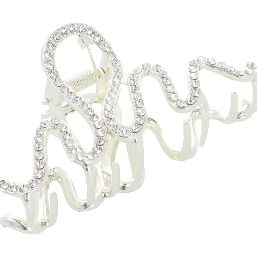 Solida Haarschmuck|Haarklammer Strass Gold