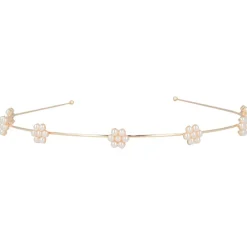 Solida Haarschmuck^Haarreif gold Blumenapplikation