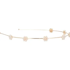 Solida Haarschmuck^Haarreif gold Blumenapplikation